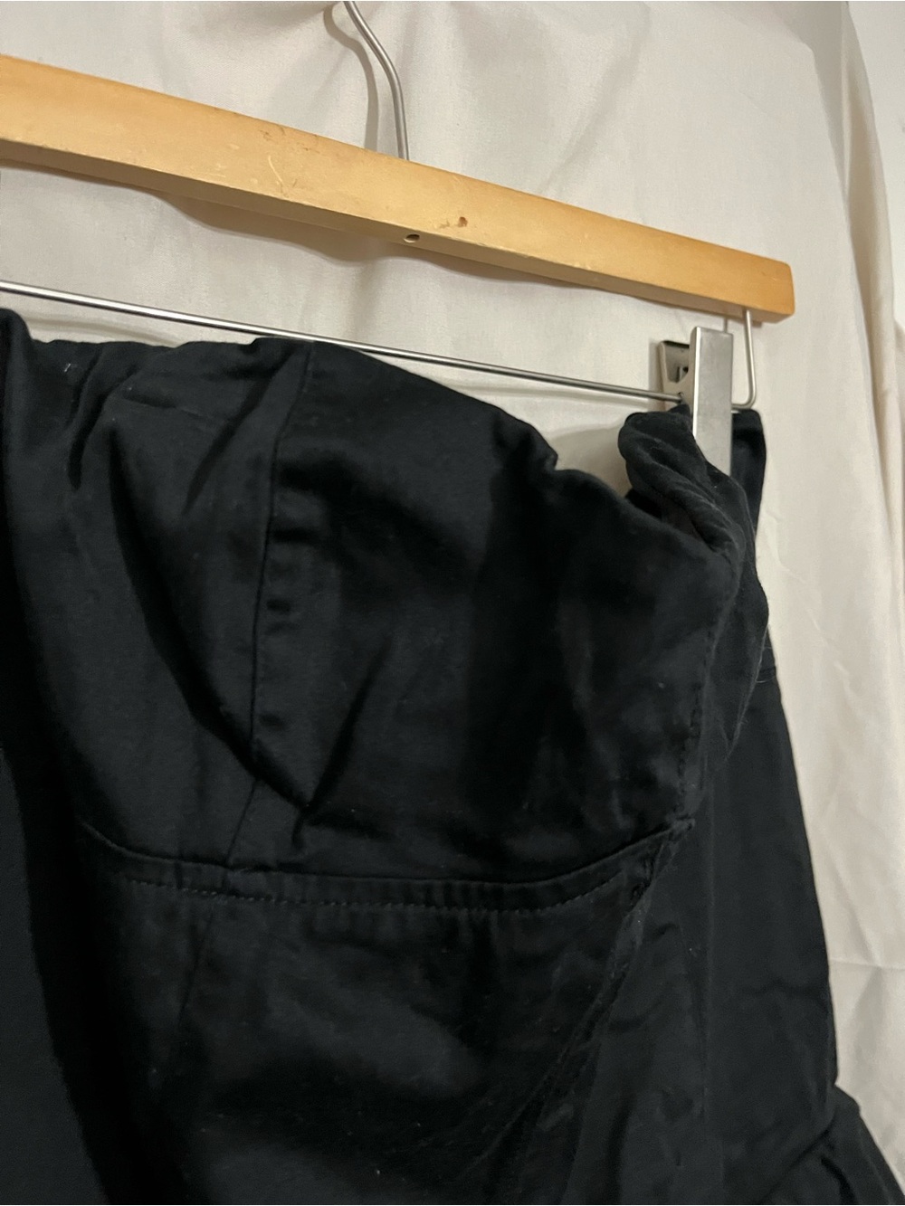 Sweet Love Black Strapless Asymmetrical Ruffle Dress - Picture 3 of 5